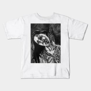 Haunting Of Hill House - Bent Neck Lady portrait (original) Kids T-Shirt